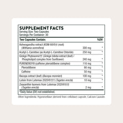 THORNE Memoractiv capsules close-up ready for daily use