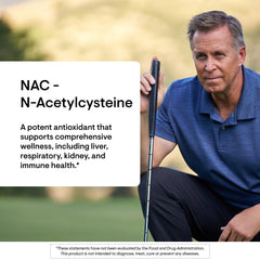 THORNE NAC 500mg capsules close-up showing easy-to-swallow capsules.