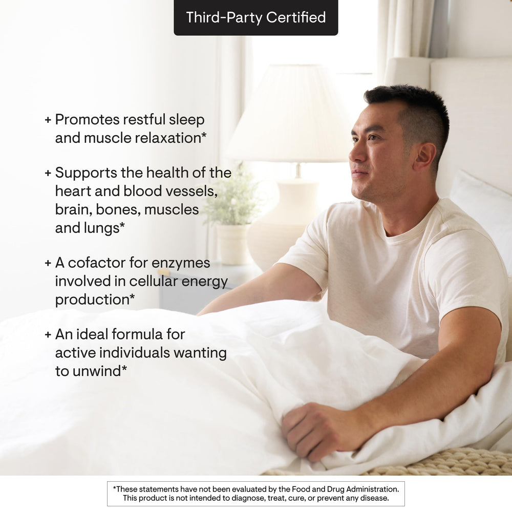 THORNE Magnesium Glycinate packaging shown in a calm, tidy setting for daily wellness.
