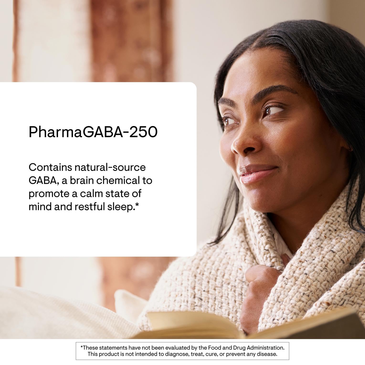 THORNE PharmaGABA-250 capsules close-up reveals 250 mg natural-source GABA per capsule