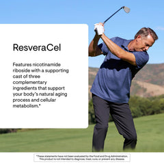 THORNE ResveraCel capsules close-up shows small, easy-to-swallow tablets.