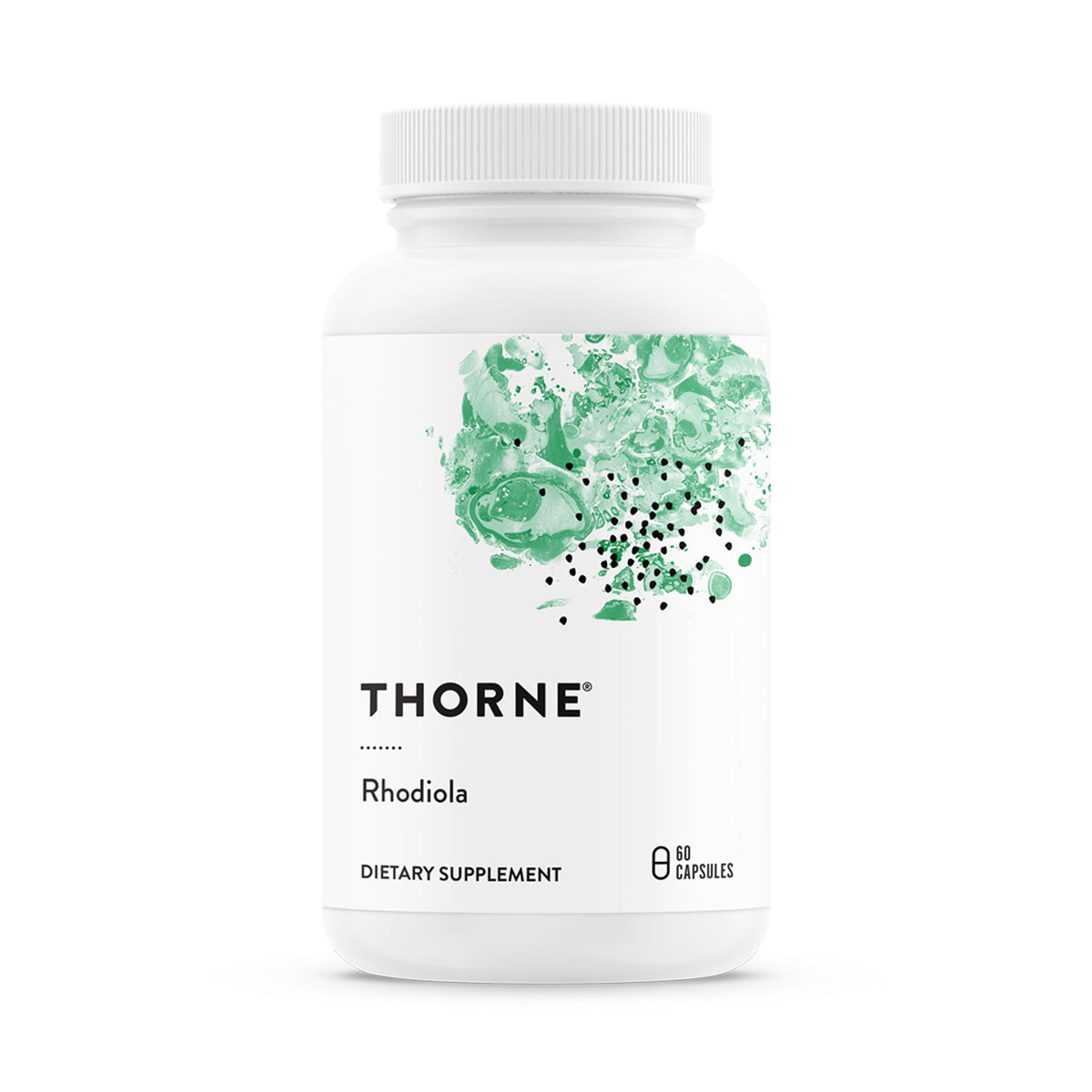 THORNE Rhodiola bottle for daily stress support