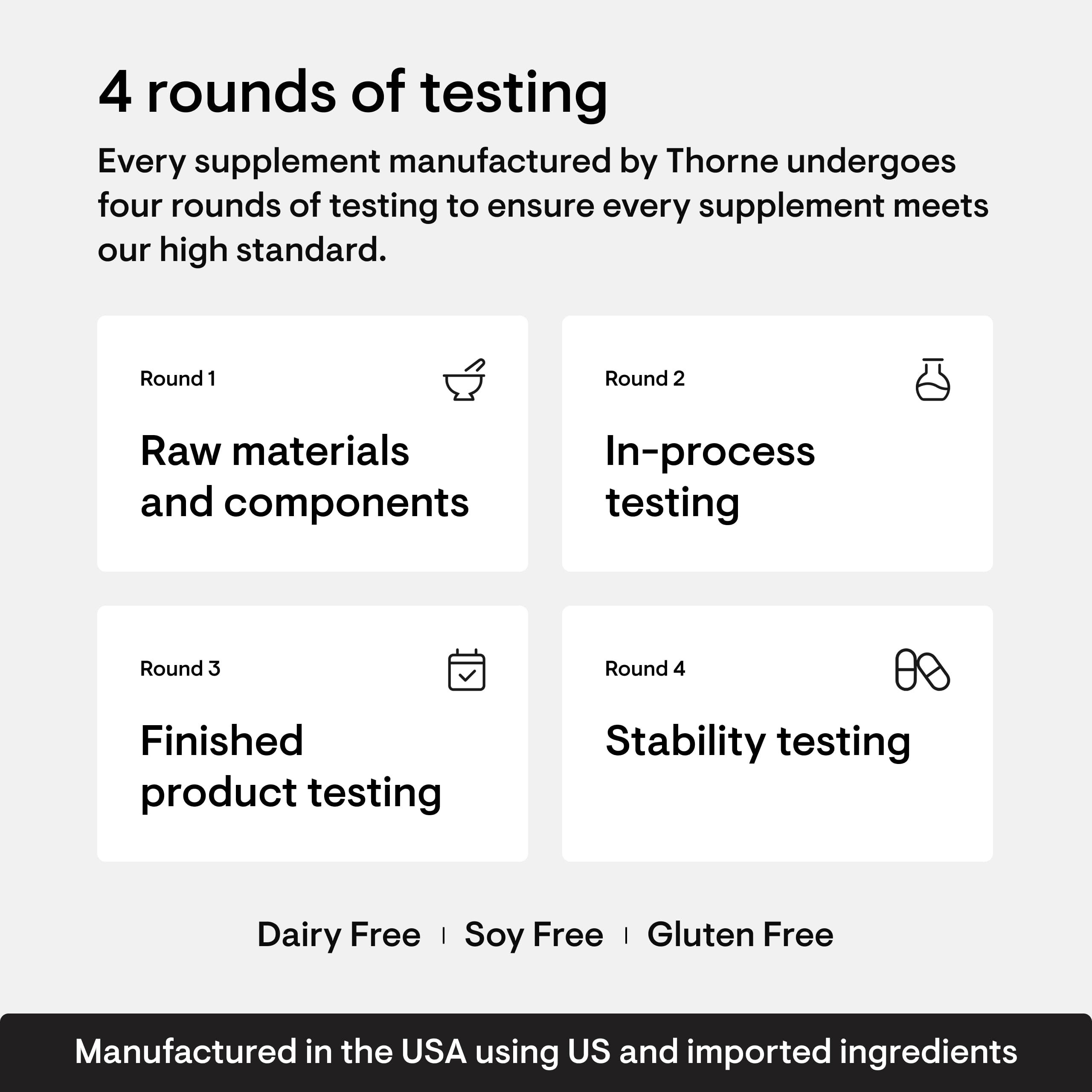 Thorne Super EPA bottle with gluten-, dairy-, and soy-free icons.
