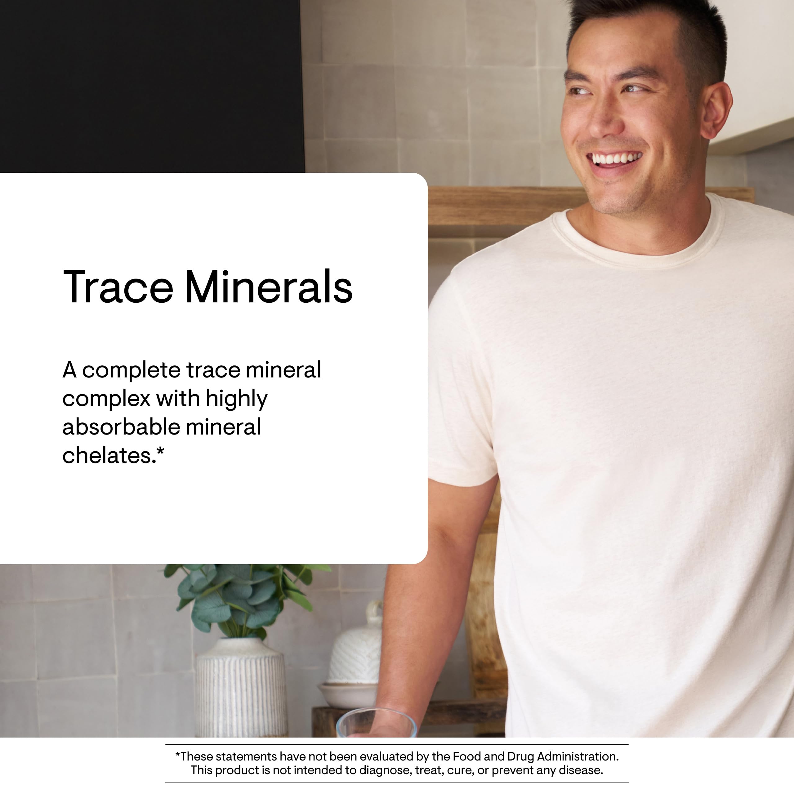 Thorne Trace Minerals label detail emphasizing zinc, boron and selenium