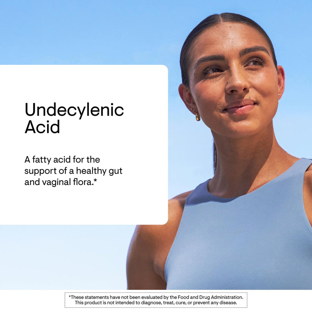 THORNE Undecylenic Acid ingredients panel shown for transparency