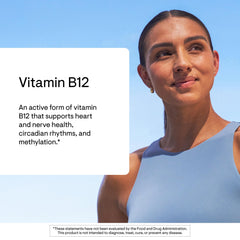 THORNE B12 capsules pouring into hand highlights convenient daily use