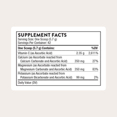 THORNE vitamin C powder scoop for easy daily serving