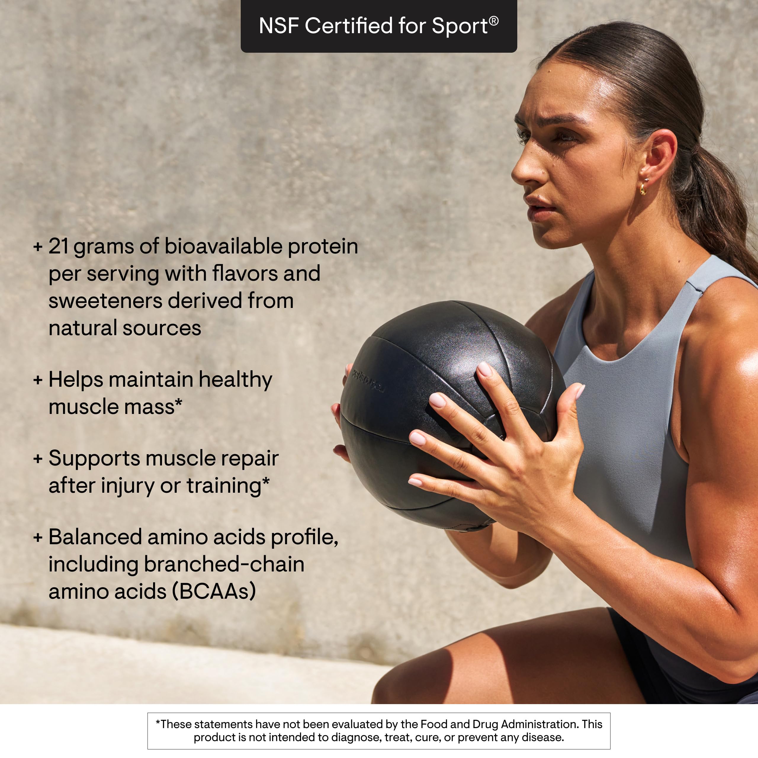 THORNE Whey Protein Isolate chocolate nutrition panel with macro details.