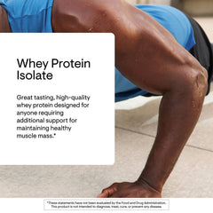 THORNE Whey Protein Isolate chocolate shake glass for post-workout nourishment.