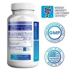 Three Arrows Iron Repair capsules close-up highlighting easy absorption and gentle digestion