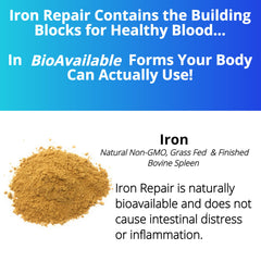 Three Arrows Iron Repair close-up illustrating natural concentrated spleen iron