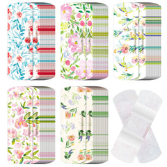 Threlaco floral bandages bundle close-up showing colorful flowers for everyday scrapes.