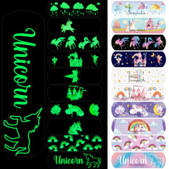 Tiritas Threlaco Unicornio que brillan en la oscuridad para niños.