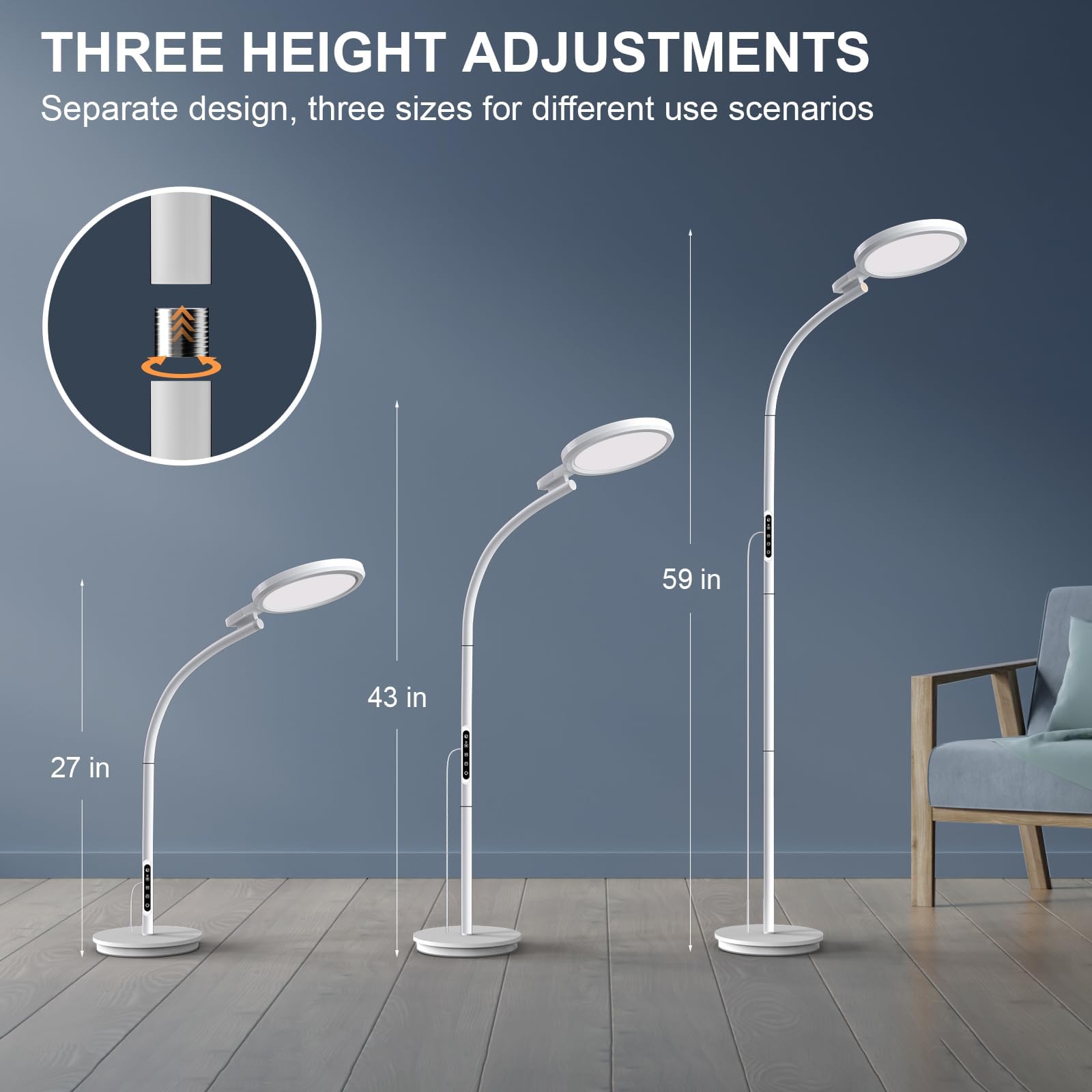 Threnthos lamp supports focus, mood, and energy with adjustable brightness and warmth.