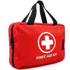 THRIAID 330-piece first aid kit ready for outdoor setup and adventures