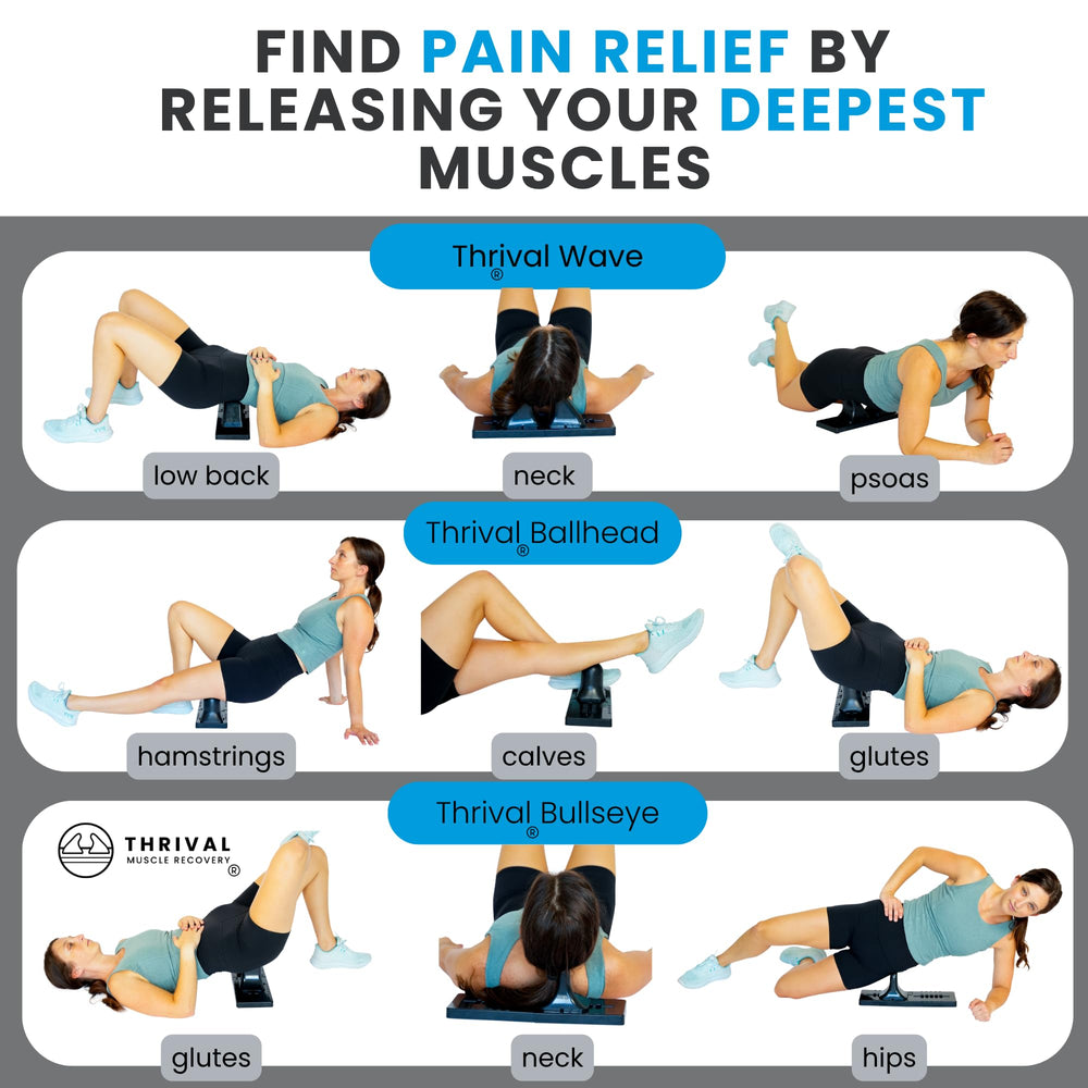 Thrival Deep Tissue Pro hip flexor use aids psoas and hip area release
