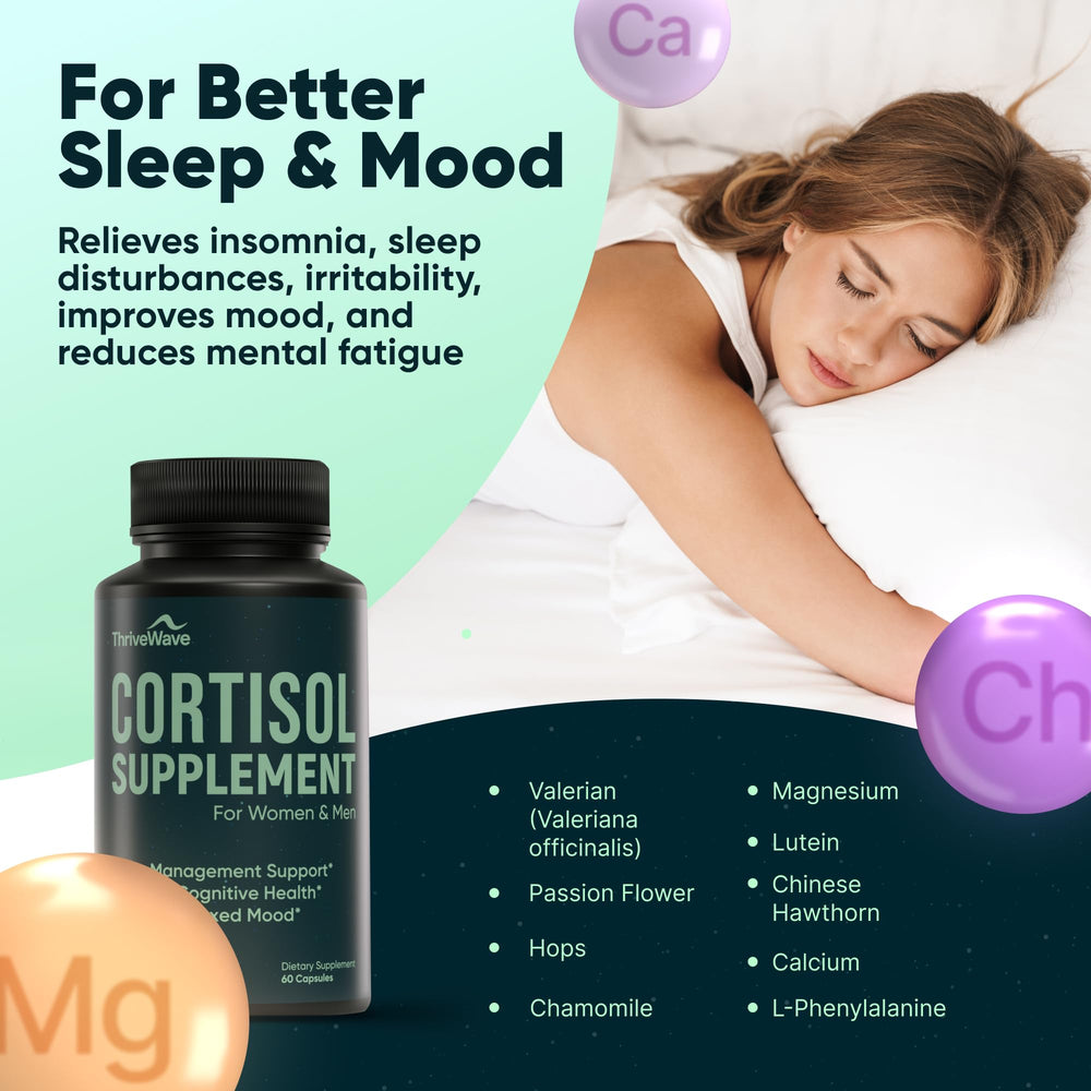 ThriveWave ashwagandha and lemon balm promote mood balance.