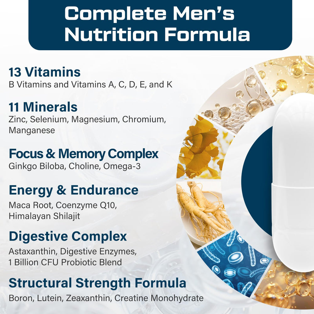 ThrivyThystle label details 43 vitamins and minerals for balanced nutrition.