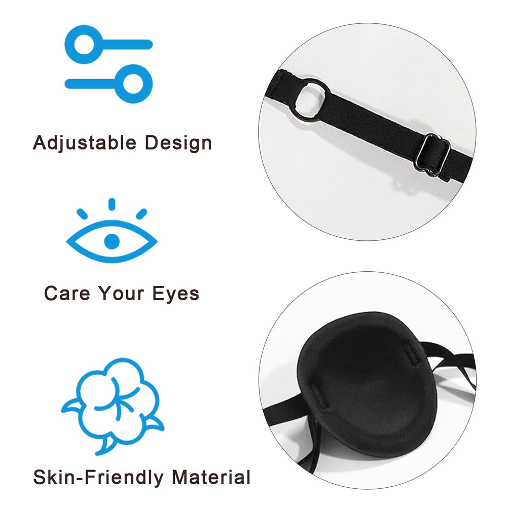 Parche ocular THSIREE material suave que reduce irritación diaria.