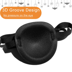 THSIREE pirate eye patch memory foam padding cushions the eye area