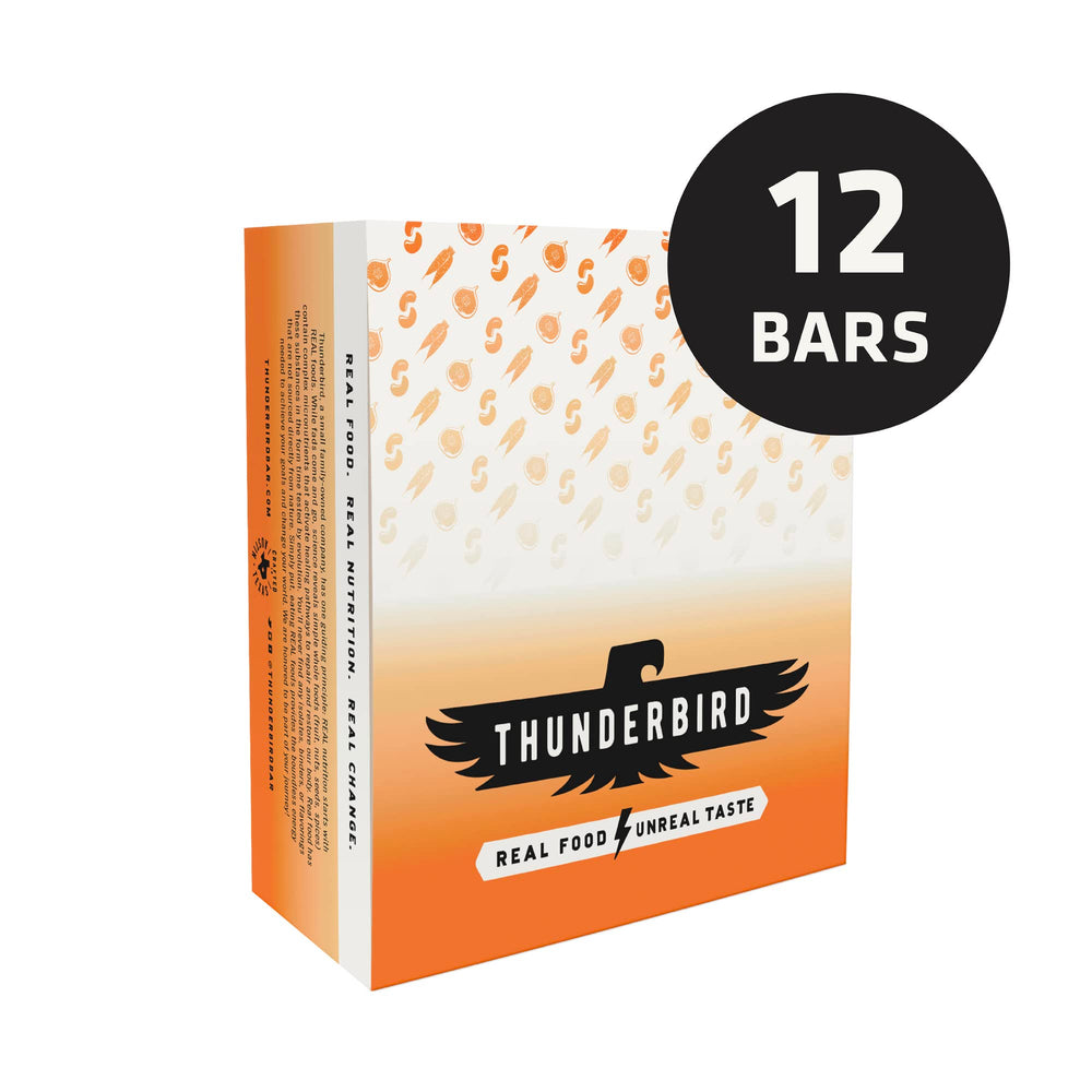 Thunderbird Real Food Bar on-the-go snack ideal for hiking and biking.