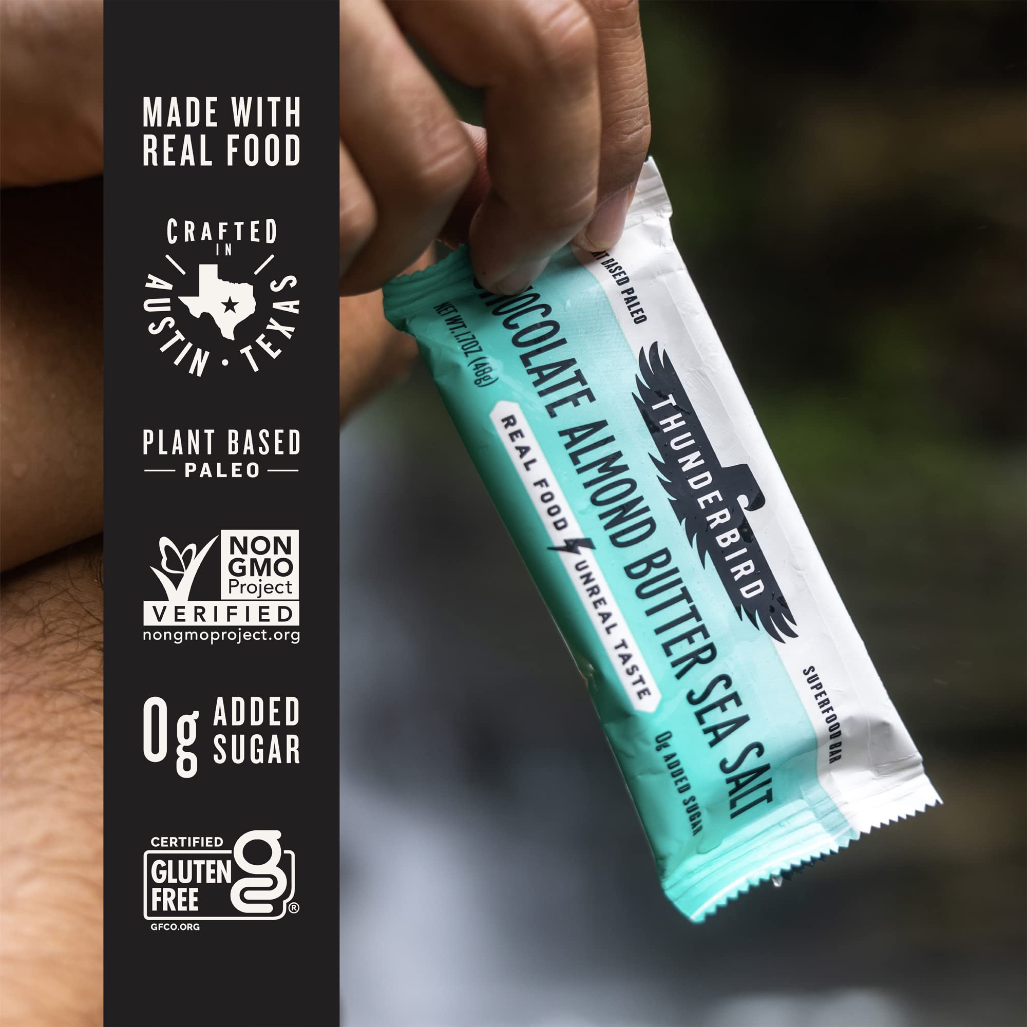 Thunderbird Bar ready-to-eat serving during workouts or hikes