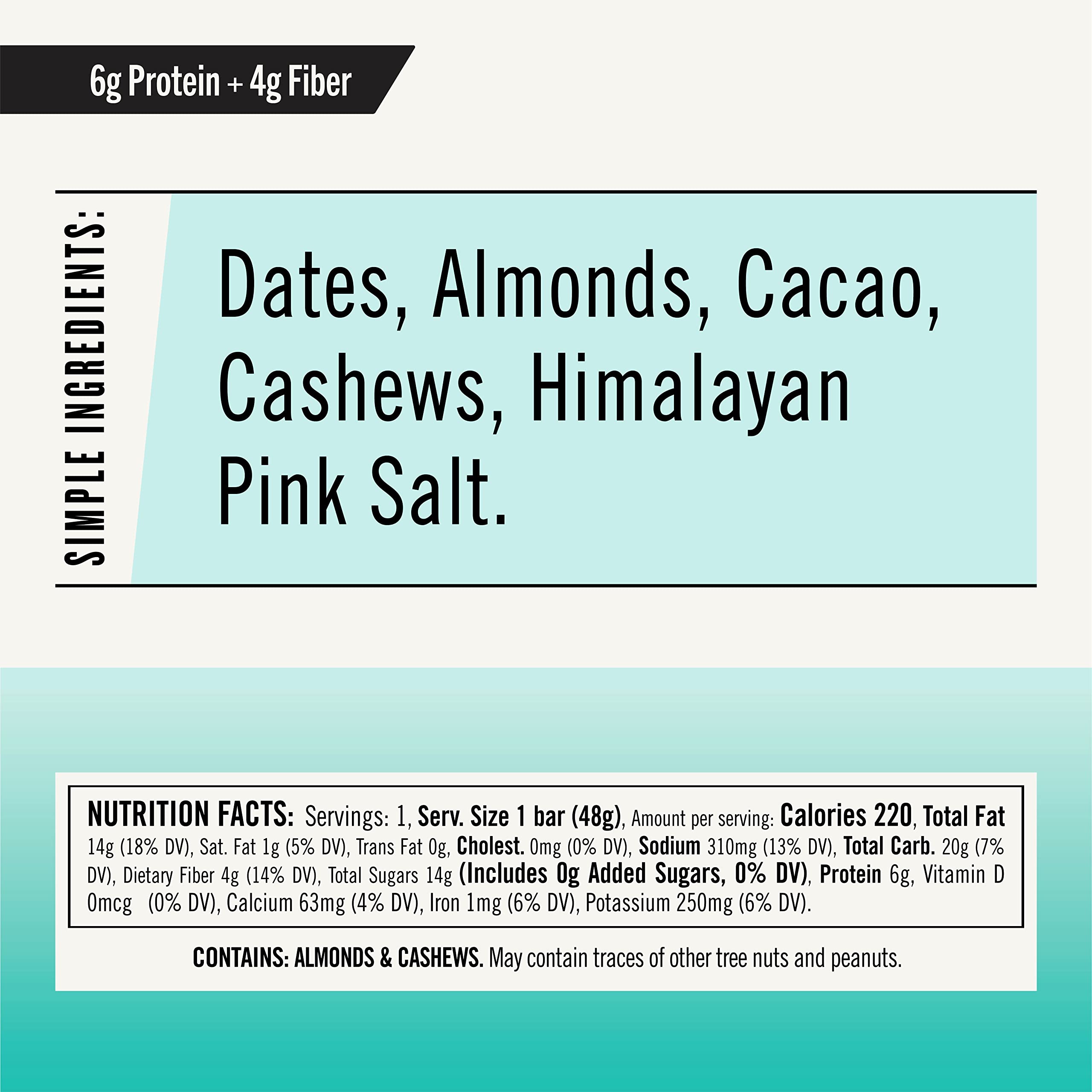 Close-up of Thunderbird Bars highlighting the chocolate almond butter sea salt flavor
