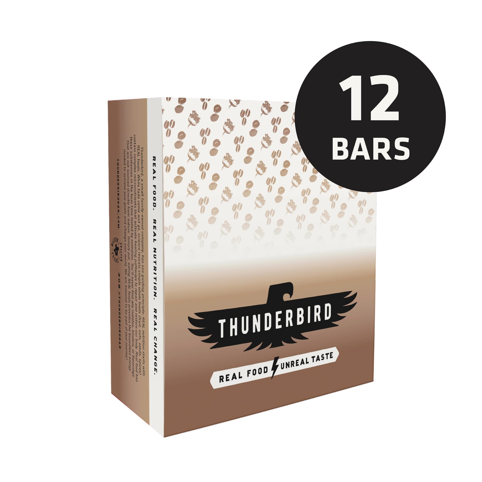 Thunderbird Bars Hazelnut Coffee Maca gift box ideal for healthy snack boxes.