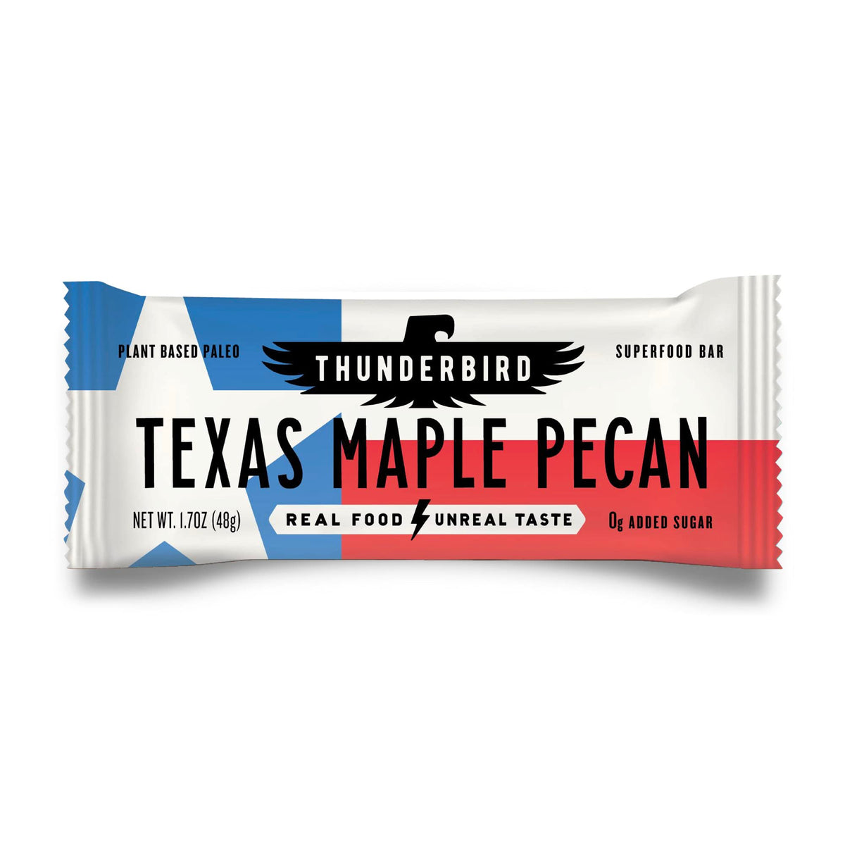 Thunderbird Energetica Texas Maple Pecan Bar 12-count, portable energy snack for busy days