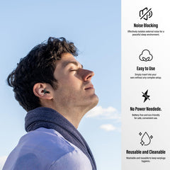 Thunelec Ear Plugs with 14 tips for a comfortable, secure fit.