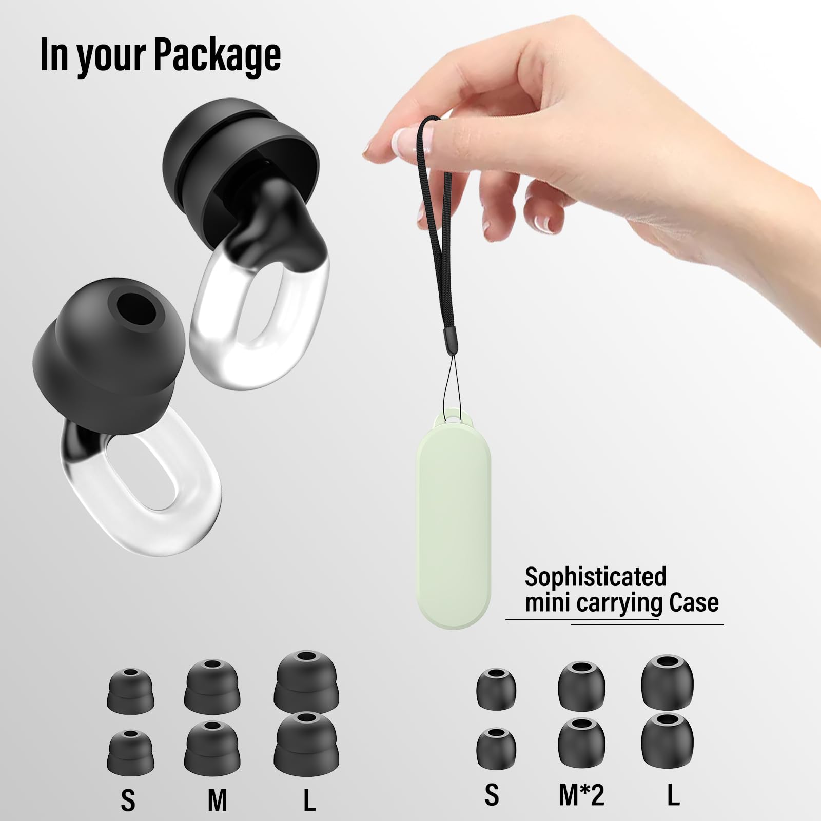 Thunelec ear plugs detachable design for easy cleaning and reuse.