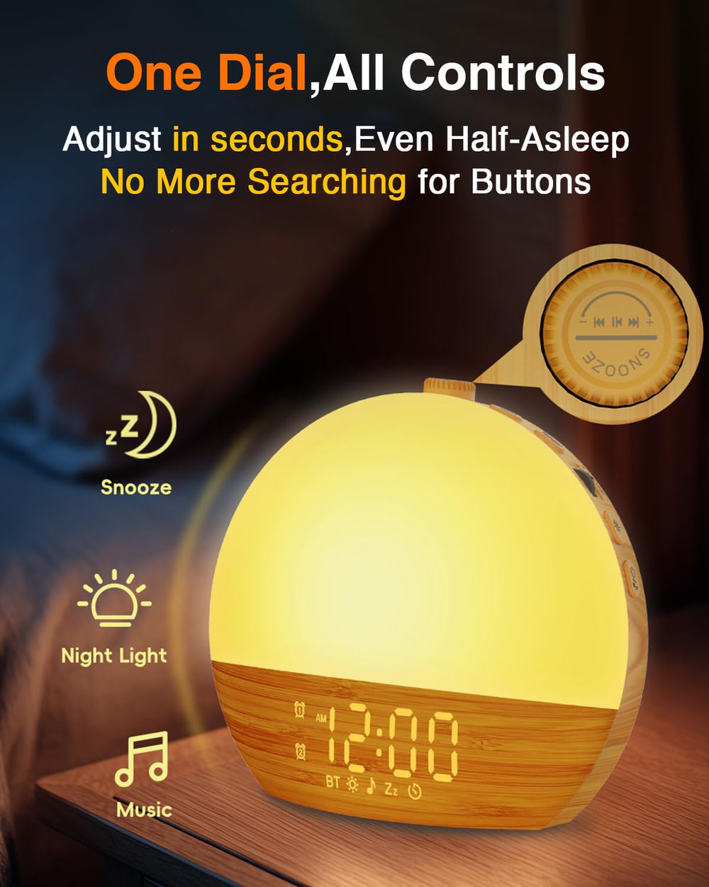Thybro dual alarms provide independent wake times for households