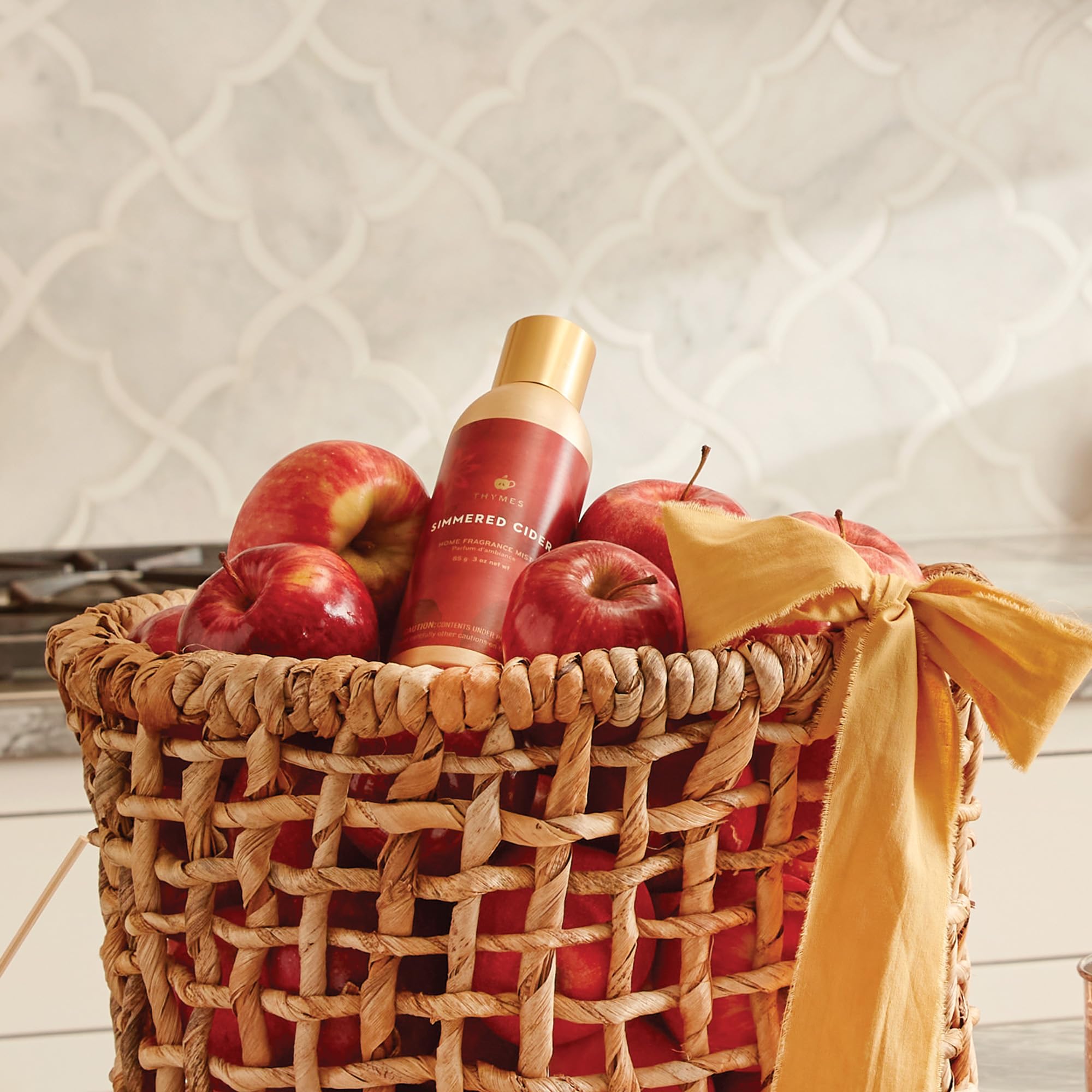 Thymes Simmered Cider mist spritz for quick room refresh and scent boost
