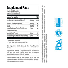 Thyroid Specific Formulations Nodule Control turmeric capsules for daily wellness support