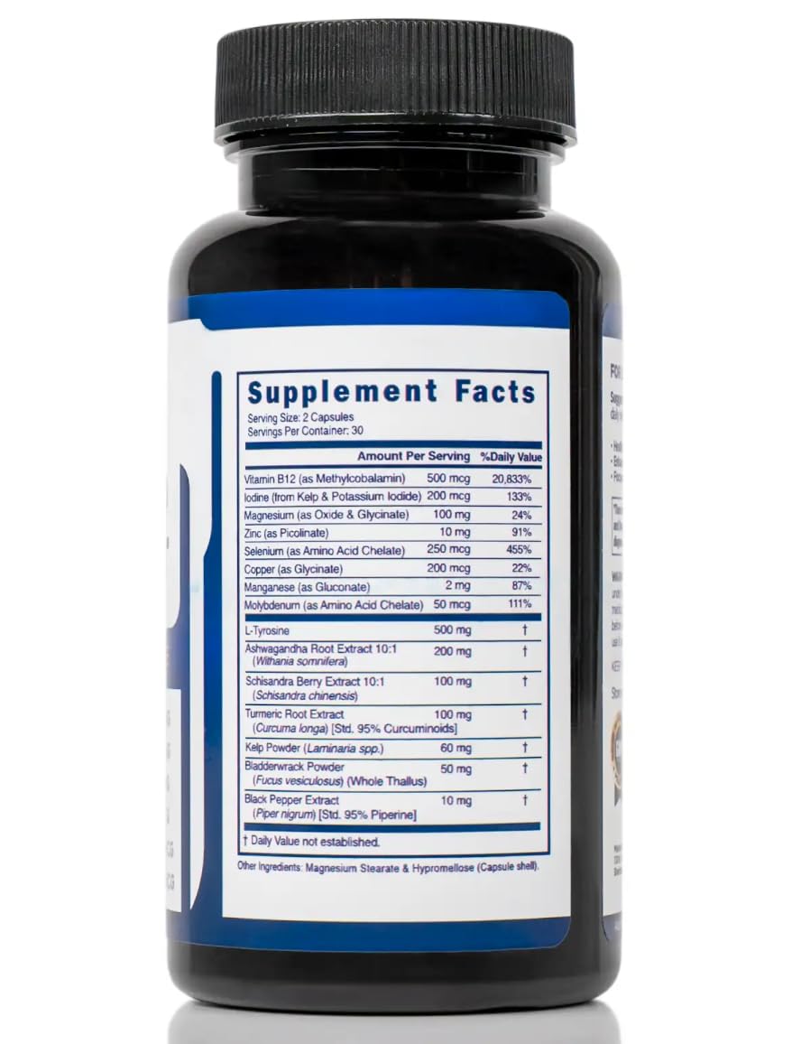 ThyroShield vegan-friendly ingredients reflect clean daily supplement.