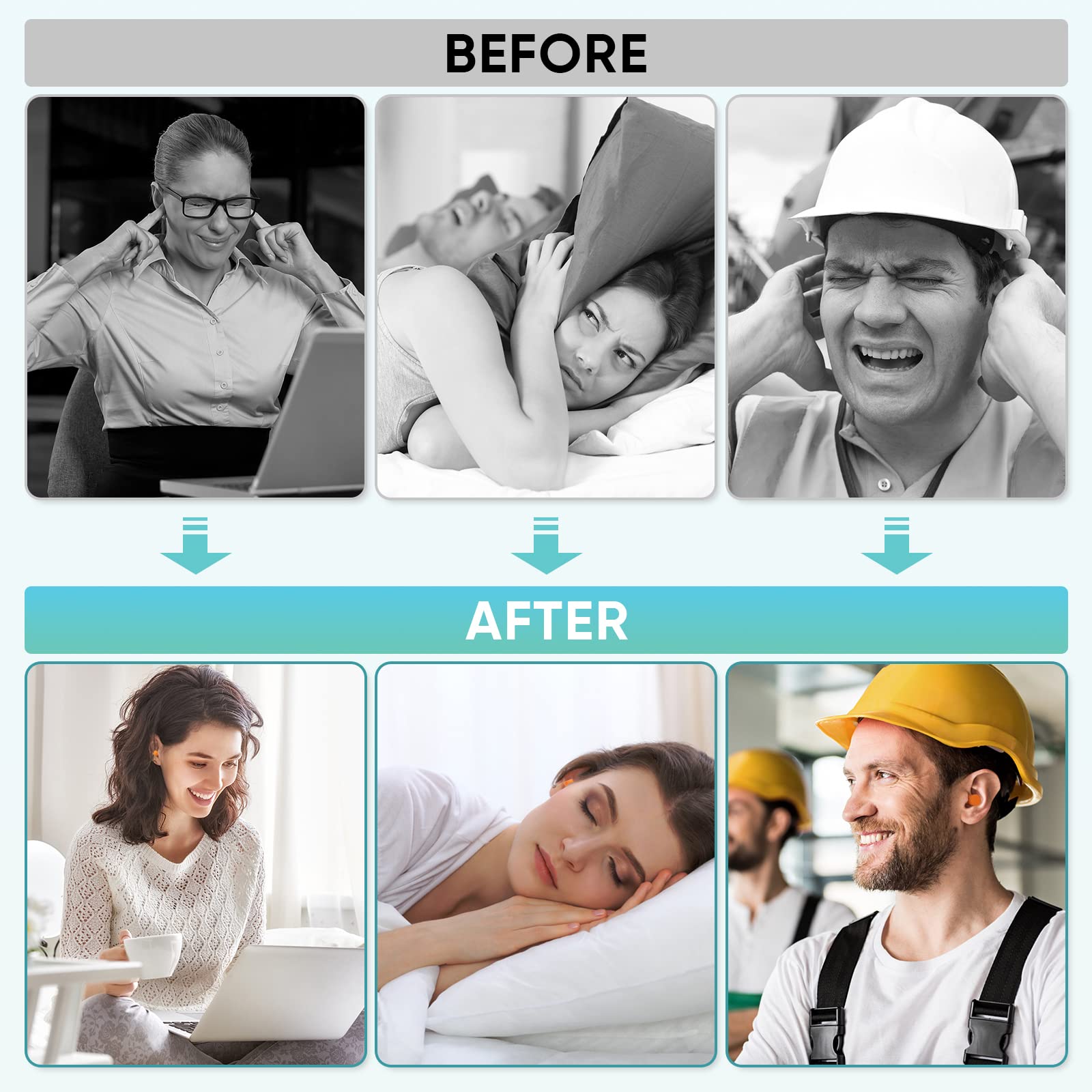 TICONN sleep-friendly ear plugs help create a quieter environment for rest.