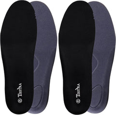 Tiestra memory foam insoles with full-length cushioning for all-day comfort.