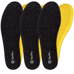 TIESTRA 3-pair memory foam insoles provide cushioning for daily wear.