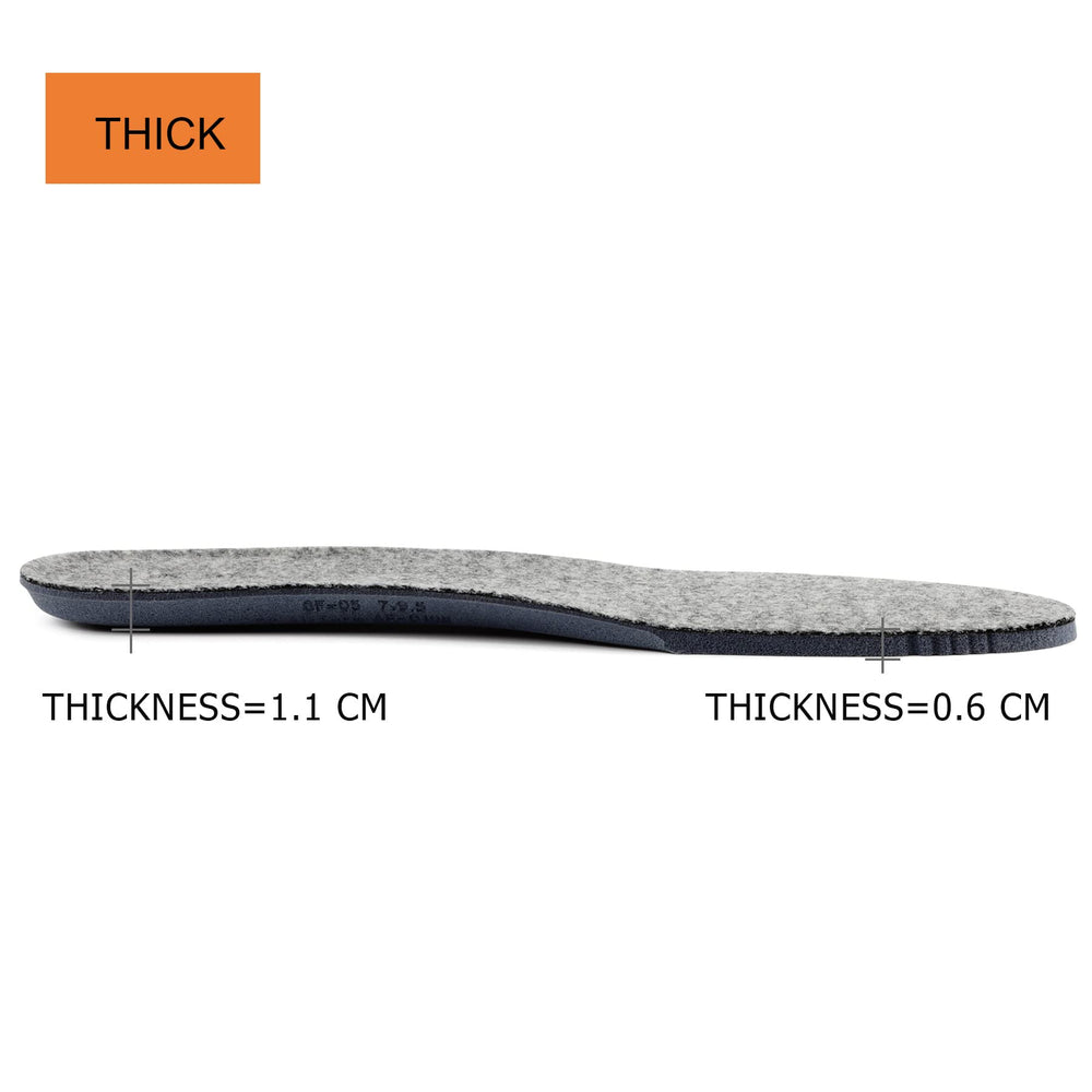TIESTRA grey insoles offer everyday comfort and warmth
