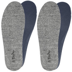 TIESTRA merino wool insoles pack of 2 pairs provide plush comfort for daily work shoes.