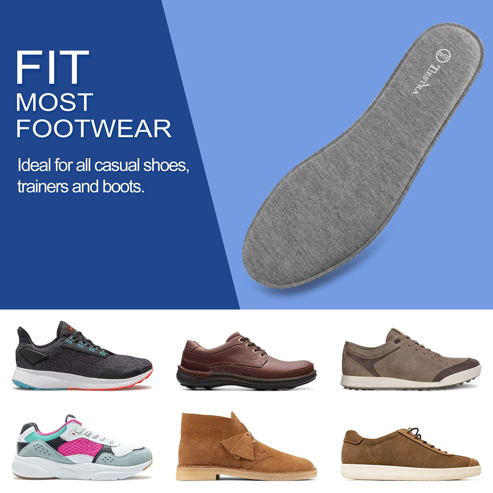 TIESTRA moisture-wicking treatment keeps feet dry and odor-controlled