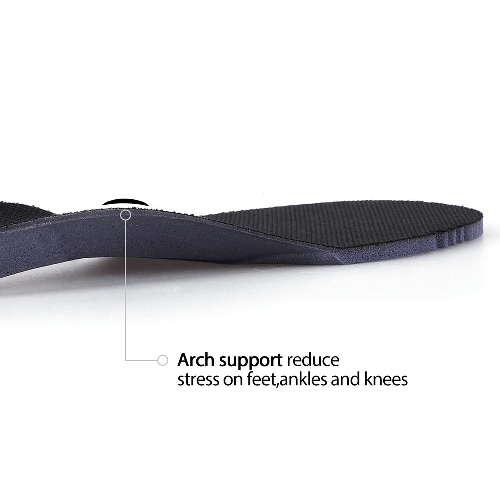 Tiestra non-slip memory foam insoles reduce slipping for safer steps.