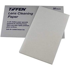 Tiffen retail packaging of lens cleaning tissue packs, portable and convenient.