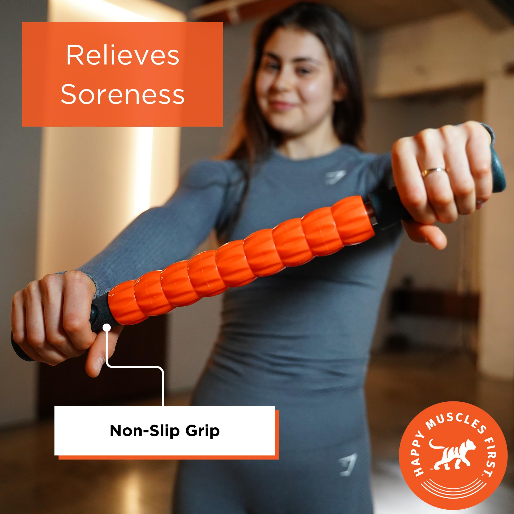 Tiger Tail Spinnie Roller shoulder massage to ease tension