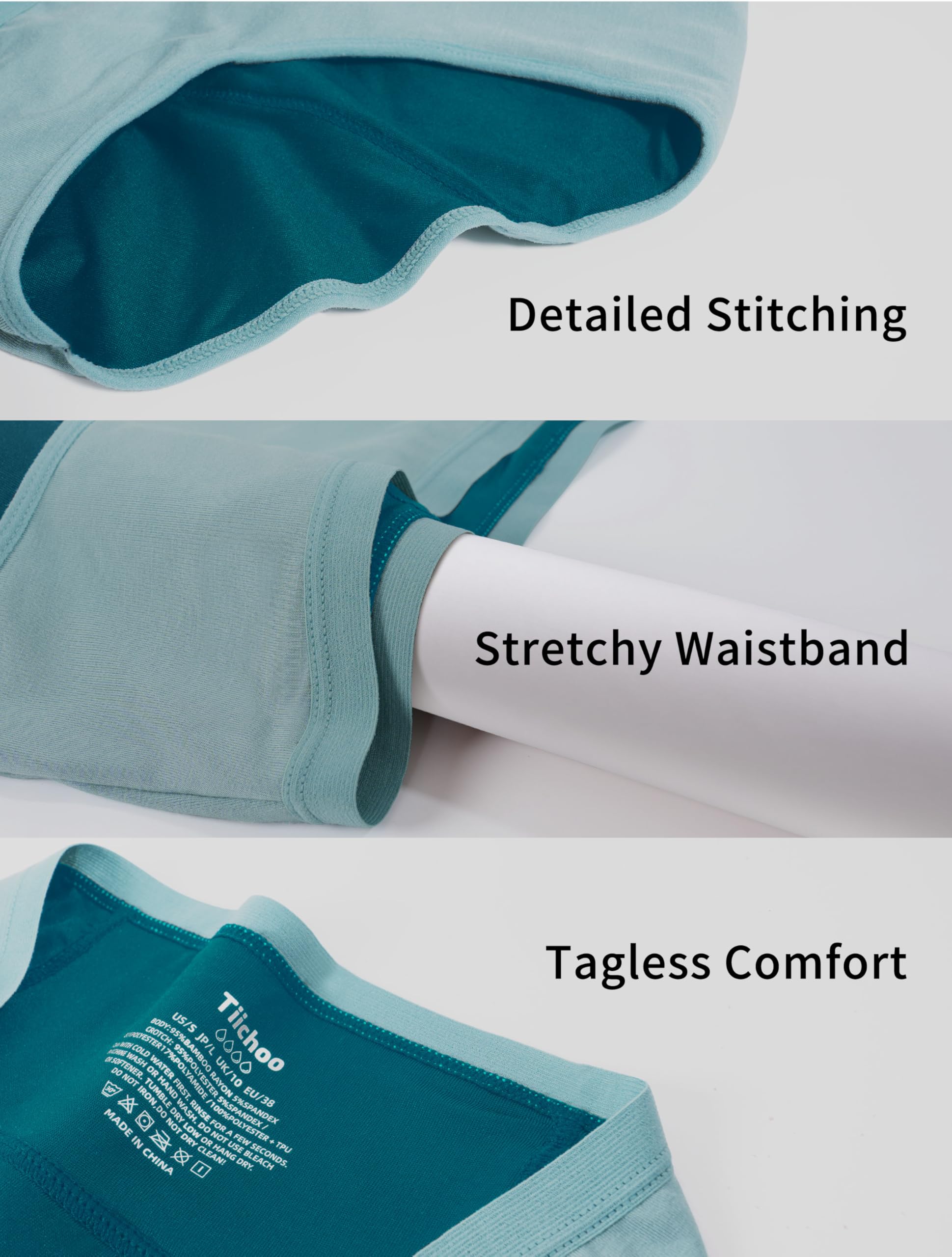 TIICHOO five-pack colors keep you confident in daily wear.