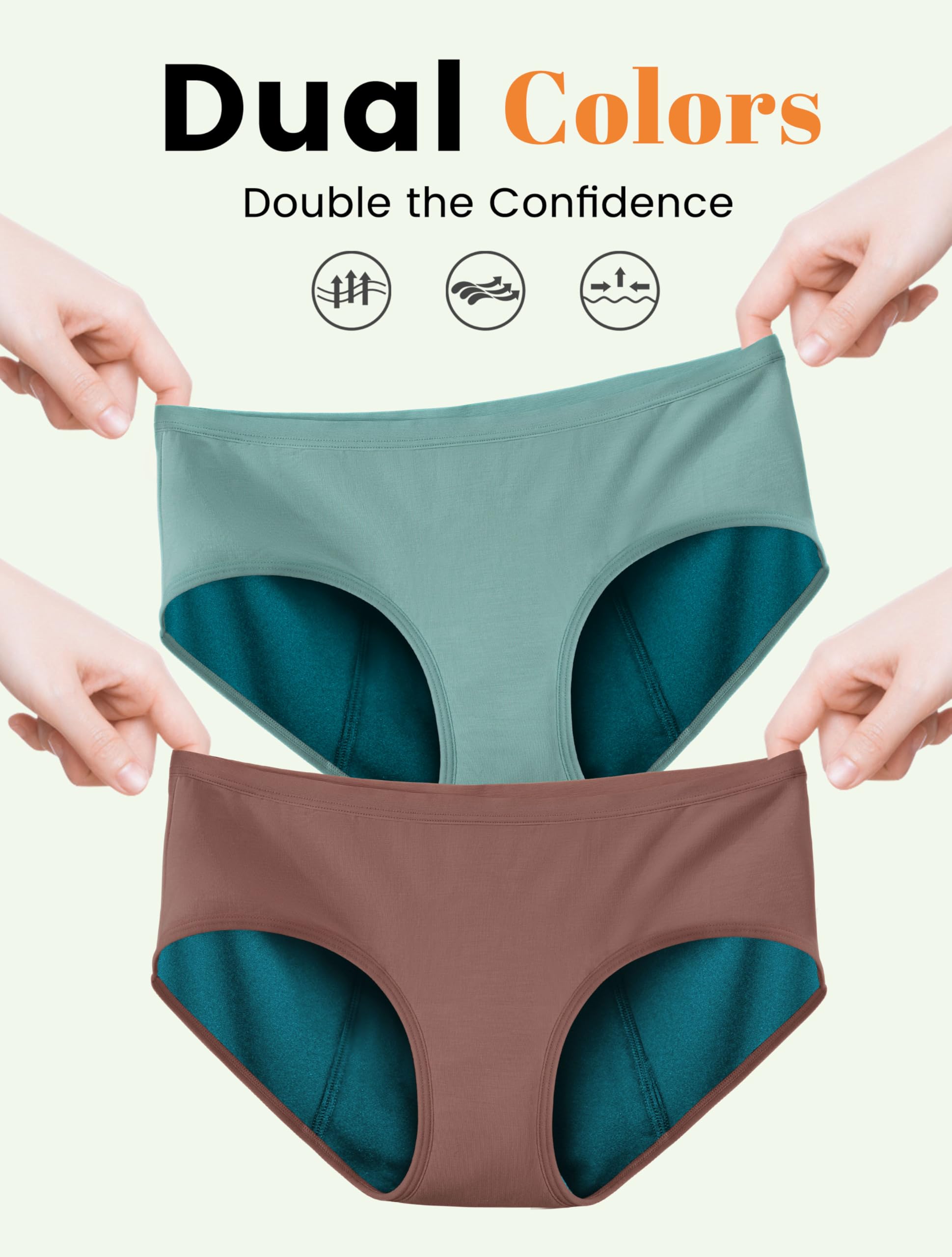 TIICHOO easy-care underwear: machine wash cold to refresh between cycles.