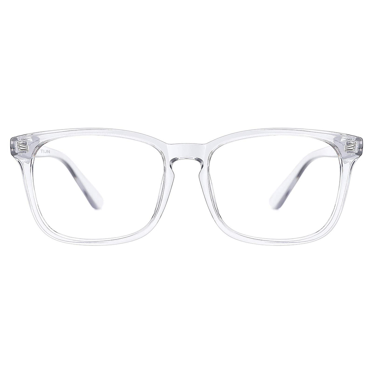 TIJN blue light blocking glasses front view with clear frame for screen time