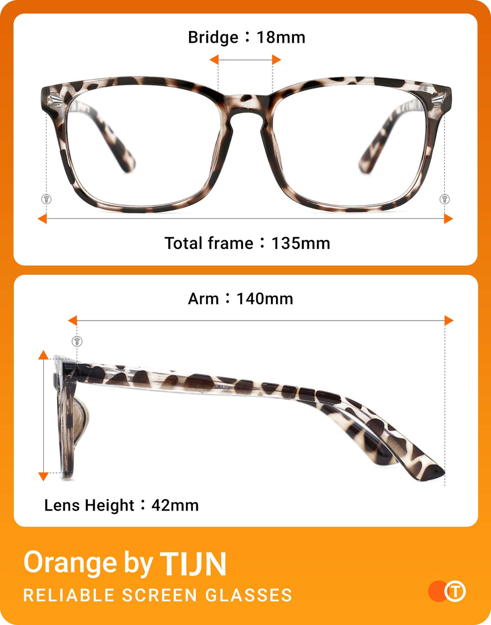 TIJN blue light blocking glasses, desk setup, a stylish accessory for work or home.