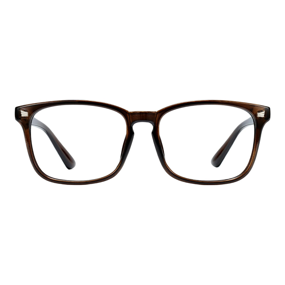 TIJN blue light blocking glasses with clear frame front view for everyday screen use