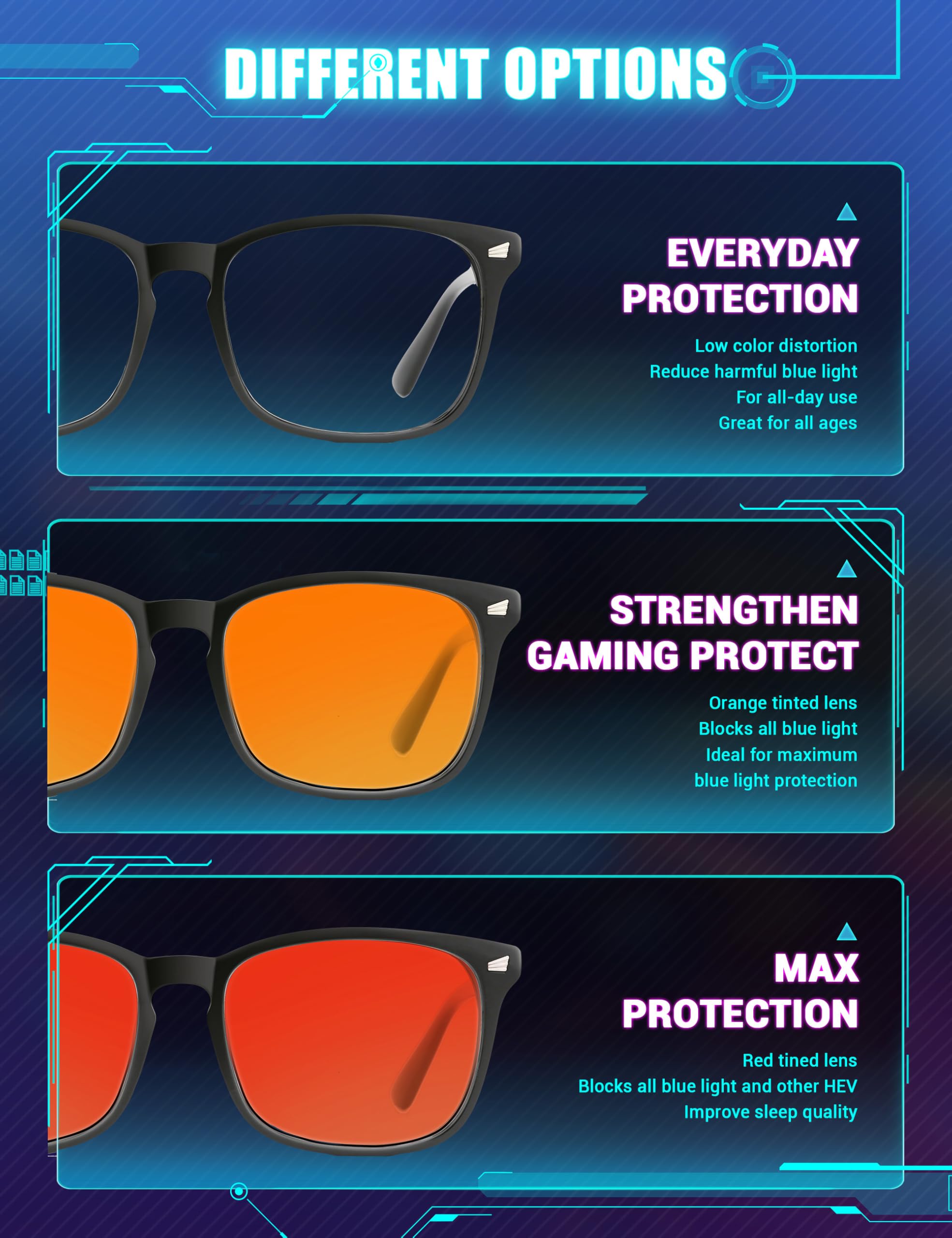 TIJN ultra-lightweight frame delivers comfortable wear for long sessions.